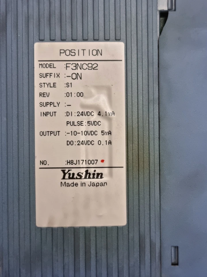 *Used Working* Yushin NC92-ON F3NC92 Position Module F3NC92 Free Ship Worldwide